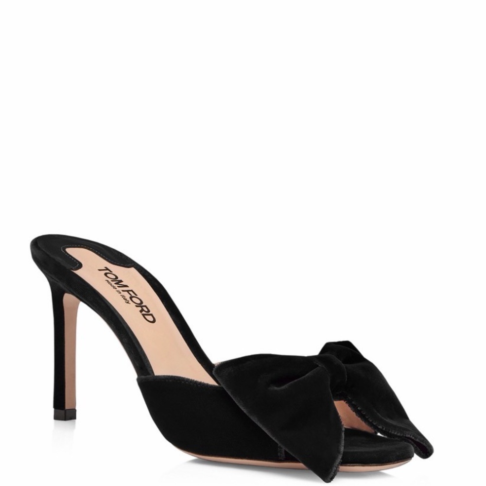 Tom Ford Brigitte Bow Velvet Mules — BNWT / comes with box, duster bags.